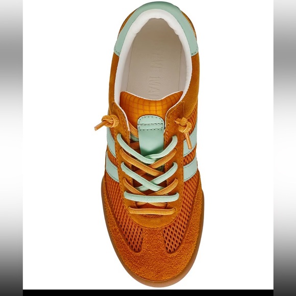 Steve Madden Orange and Mint Sneakers - Picture 3 of 4